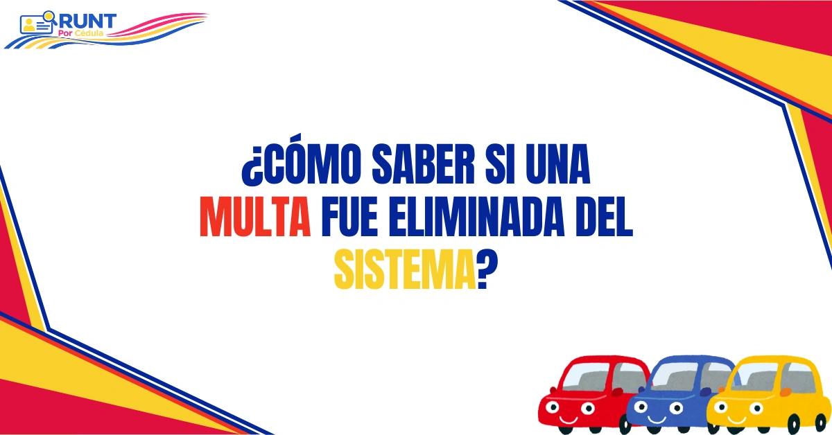 ¿Cómo Saber si Una Multa fue Eliminada del Sistema?